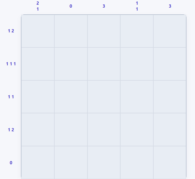 Nonogram game board
