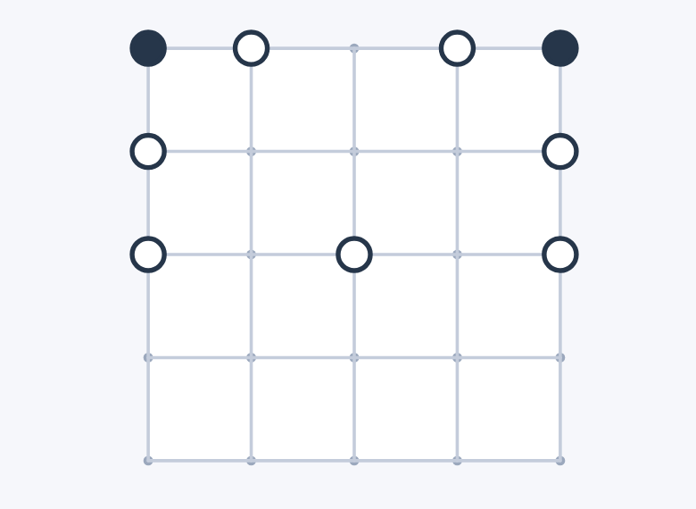 Pearl loop game board